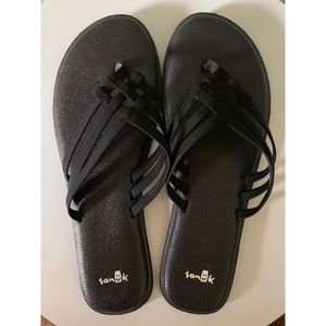 Sanuk Yoga Salty Flip Flop - Black